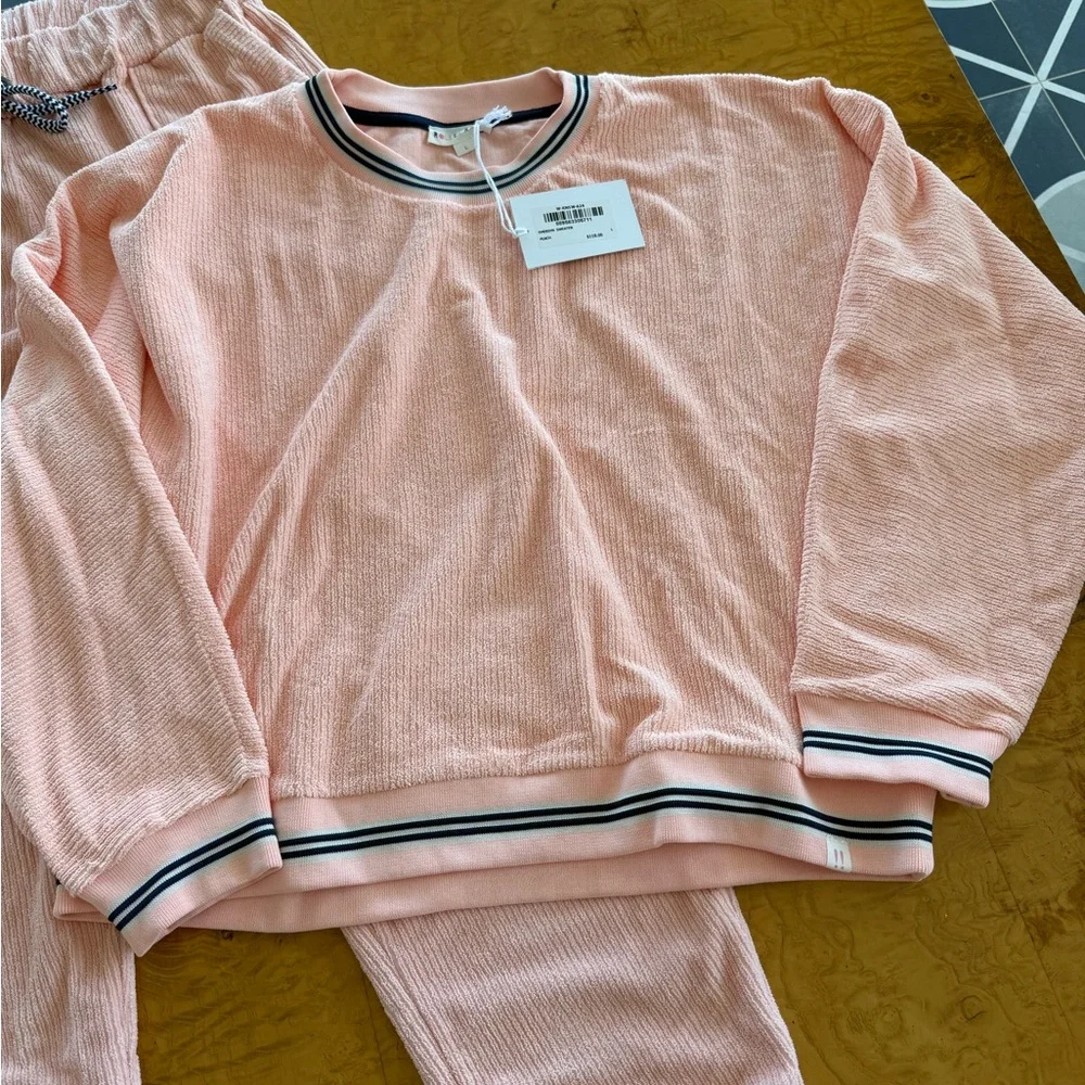 Roller Rabbit Peach Emersyn Sweatshirt & Maja Sweatpants Set Sz Large - Picture 4 of 12
